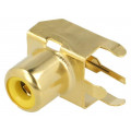 938; Socket; RCA; female; angled 90°; THT; brass; gold-plated; on PCBs; KEYSTONE 938; Socket; RCA; female; angled 90°; THT; brass; gold-plated; on PCBs; KEYSTONE