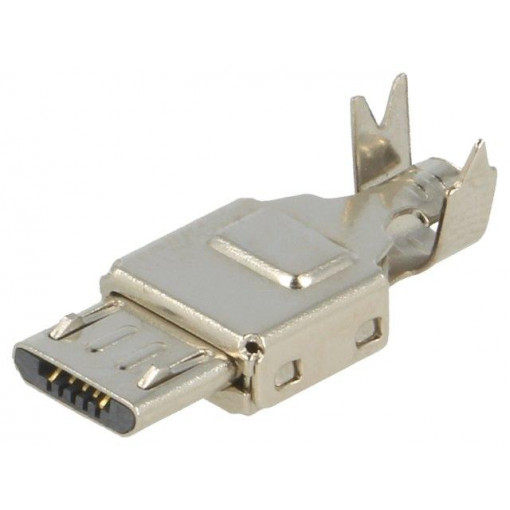 941; Plug; USB B micro; for cable; soldered; PIN: 5; straight; USB 2.0; KEYSTONE 941; Plug; USB B micro; for cable; soldered; PIN: 5; straight; USB 2.0; KEYSTONE