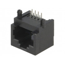 942; Socket; RJ45; PIN: 8; Layout: 8p8c; THT; on PCBs; angled 90°; KEYSTONE