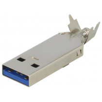 947; Plug; USB A; for cable; soldering; straight; USB 3.0; 1A; 30V; KEYSTONE