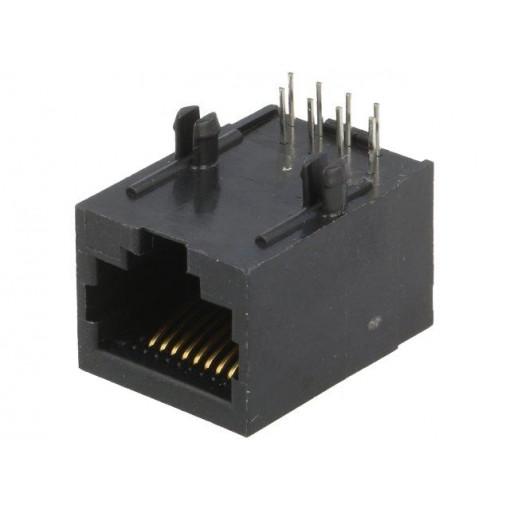 948; Socket; RJ45; PIN: 8; Layout: 8p8c; THT; on PCBs; angled 90°; KEYSTONE