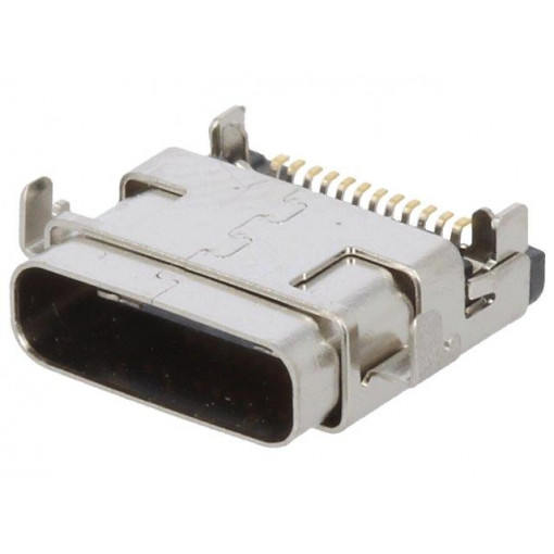 953; Socket; USB C; on PCBs; SMT; horizontal; USB 3.1; gold flash; 1A; KEYSTONE