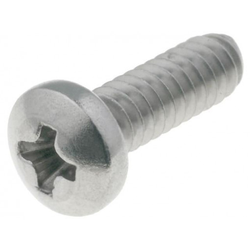 9900; Screw; UNC4-40x6,4; Head: cheese head; Phillips; stainless steel; KEYSTONE