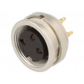 KFV 30; Connector: M16; socket; female; soldering; PIN: 3; 5A; 250V; IP40; LUMBERG