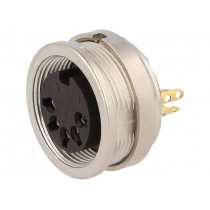 KFV 50; Connector: M16; socket; female; soldering; PIN: 5; 5A; 60V; IP40; LUMBERG