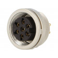 KFV 70; Connector: M16; socket; female; soldering; PIN: 7; 5A; 250V; IP40; LUMBERG