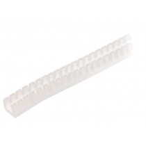 KG-040; Hole and edge shield; polyetylene; L: 10m; natural; H: 6.5mm; FIX&FASTEN