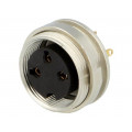 KGV 30; Connector: M16; socket; female; soldering; PIN: 3; 5A; 250V; IP40; LUMBERG