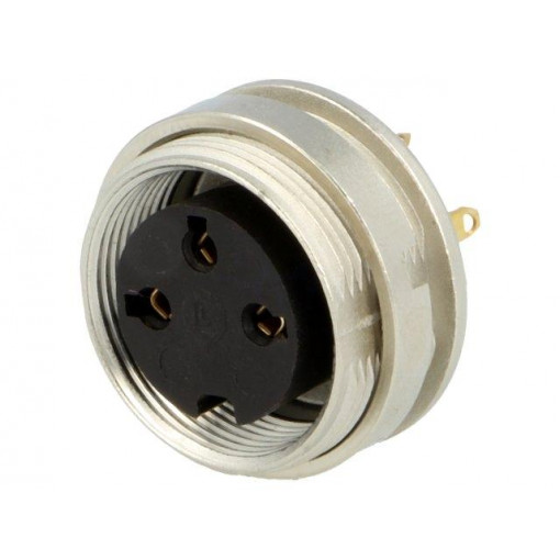 KGV 30; Connector: M16; socket; female; soldering; PIN: 3; 5A; 250V; IP40; LUMBERG