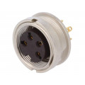 KGV 40; Connector: M16; socket; female; soldering; PIN: 4; 5A; 250V; IP40; LUMBERG
