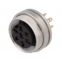 KGV 70; Connector: M16; socket; female; soldering; PIN: 7; 5A; 250V; IP40; LUMBERG