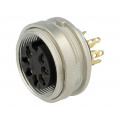 KGV 71; Connector: M16; socket; female; soldering; PIN: 7; 5A; 60V; IP40; LUMBERG