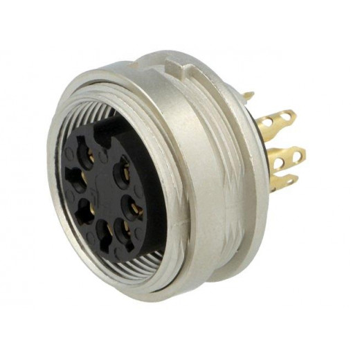 KGV 71; Connector: M16; socket; female; soldering; PIN: 7; 5A; 60V; IP40; LUMBERG