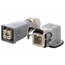 1802450000 HDC-KIT-HA 03.302 M; Connector: HDC; male + female; plug + socket; HA; PIN: 4; 3+PE; M20; WEIDMÜLLER