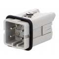 1802440000 HDC-KIT-HA 04.400 M; Connector: HDC; male + female; plug + socket; HA; PIN: 5; 4+PE; M20; WEIDMÜLLER