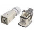 1802430000 HDC-KIT-HA 04.401 M; Connector: HDC; male + female; plug + socket; HA; PIN: 5; 4+PE; M20; WEIDMÜLLER