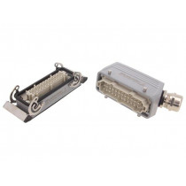 1712530000 HDC-KIT-HE 24.130; Connector: HDC; male + female; plug + socket; HE; PIN: 24; 24+PE; WEIDMÜLLER