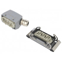 1724000000 HDC-KIT-HSB 06.500; Connector: HDC; male + female; plug + socket; PIN: 6; 6+PE; size 6; WEIDMÜLLER