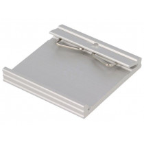 KL35050; DIN rail mounting bracket; Mat: aluminium; 50mm; Rail: TS35; FISCHER ELEKTRONIK