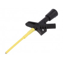 KLEPS1600SW; Clip-on probe; pincers type; 3A; black; Grip capac: max.3mm; 2mm; HIRSCHMANN T&M