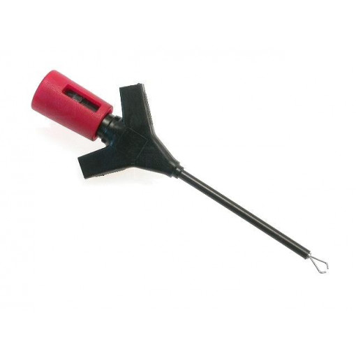 KLEPS1MIKRO RT; Clip-on probe; pincers type; 2A; 60VDC; red; Grip capac: max.2mm; HIRSCHMANN T&M