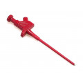 KLEPS30ROTPBF; Clip-on probe; pincers type; 60VDC; red; 4mm; Overall len: 158mm; HIRSCHMANN T&M