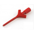 KLEPS3ST RT; Clip-on probe; pincers type; 2A; 60VDC; red; Grip capac: max.3.5mm; HIRSCHMANN T&M