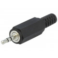 KLS 13; Plug; Jack 2,5mm; male; stereo; with strain relief; ways: 3; LUMBERG