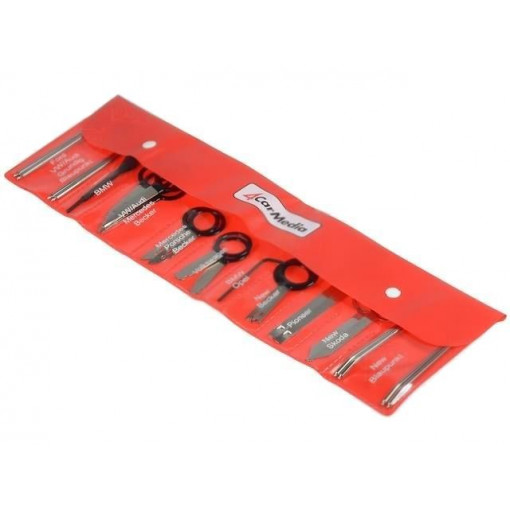 KLUCZ-65.228; Radio release key; Audi,BMW,Ford,Mercedes,Opel,Porsche,Škoda; 4CARMEDIA