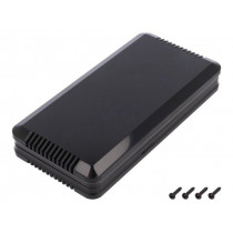 KM-180 BK; Enclosure: for alarms; X: 85mm; Y: 169mm; Z: 30mm; ABS; black; MASZCZYK