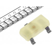 KM-23LYD-F; LED; SMD; SOT23; yellow; 0.8mcd; 3x1.3x1.05mm; 140°; 2.1÷2.5V; 2mA; KINGBRIGHT ELECTRONIC