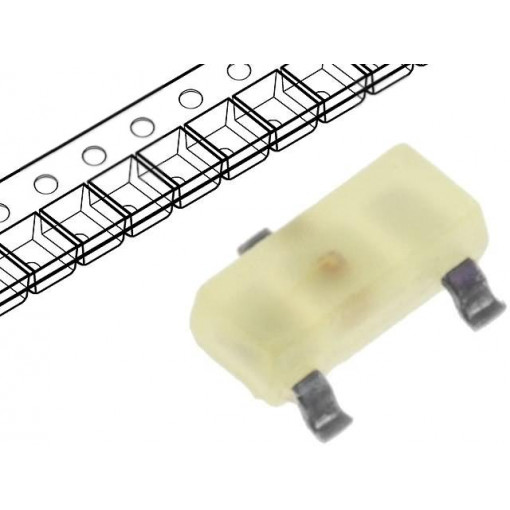 KM-23LYD-F; LED; SMD; SOT23; yellow; 0.8mcd; 3x1.3x1.05mm; 140°; 2.1÷2.5V; 2mA; KINGBRIGHT ELECTRONIC