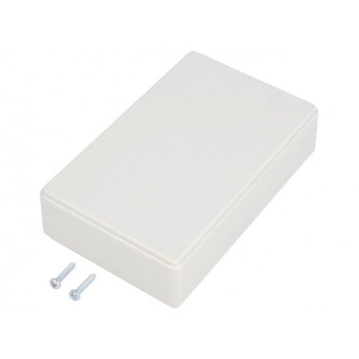 KM-26NC GY; Enclosure: multipurpose; X: 57mm; Y: 90mm; Z: 23mm; with fixing lugs; MASZCZYK