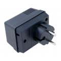 KM-47 BK; Enclosure: for power supplies; vented; X: 50mm; Y: 70mm; Z: 47mm; ABS; MASZCZYK