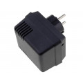 KM-48 BK; Enclosure: for power supplies; vented; X: 62mm; Y: 73mm; Z: 48mm; ABS; MASZCZYK