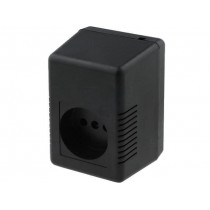 KM-49D BK; Enclosure: for power supplies; vented; X: 65.5mm; Y: 92mm; Z: 57mm; MASZCZYK