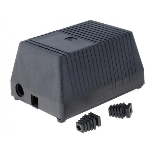KM-67 BK; Enclosure: for power supplies; X: 97mm; Y: 137mm; Z: 67mm; ABS; black; MASZCZYK