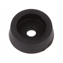FI-1 BK ABS; Foot; H: 5mm; black; ABS; Dim: Ø14mm; Ømount.hole: 2.9mm; MASZCZYK FI-1 BK ABS; Foot; H: 5mm; black; ABS; Dim: Ø14mm; Ømount.hole: 2.9mm; MASZCZYK