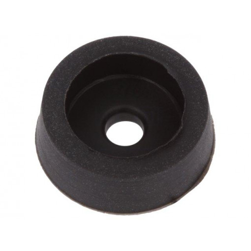 FI-1 BK ABS; Foot; H: 5mm; black; ABS; Dim: Ø14mm; Ømount.hole: 2.9mm; MASZCZYK FI-1 BK ABS; Foot; H: 5mm; black; ABS; Dim: Ø14mm; Ømount.hole: 2.9mm; MASZCZYK