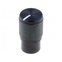 FC7257; Knob; with pointer; aluminium,plastic; Øshaft: 6mm; Ø10.7x19mm; CLIFF