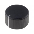FC7253; Knob; with pointer; aluminium,plastic; Øshaft: 6mm; Ø25x15mm; CLIFF FC7253; Knob; with pointer; aluminium,plastic; Øshaft: 6mm; Ø25x15mm; CLIFF