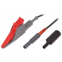 KML 7852/AU/SAK/150/RT; Kelvin cable; 60VDC; 10A; Len: 1.5m; red; Plating: gold-plated; SCHÜTZINGER