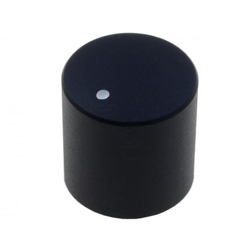 FC7230; Knob; with pointer; aluminium,thermoplastic; Øshaft: 6mm; black; CLIFF