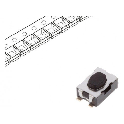 Y78B23120FP; Microswitch TACT; SPST-NO; Pos: 2; 0.05A/32VDC; SMT; none; 3N; 1.9mm; C&K