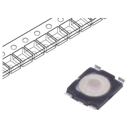 KMT031 NGJ LHS; Microswitch TACT; SPST-NO; Pos: 2; 0.05A/32VDC; SMT; none; 3.4N; C&K