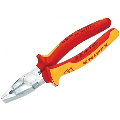 01 06 160; Pliers; insulated,universal; 160mm; KNIPEX 01 06 160; Pliers; insulated,universal; 160mm; KNIPEX