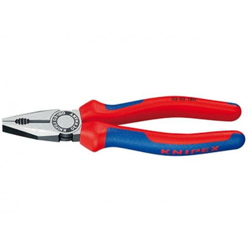 03 02 180; Pliers; universal; 180mm; for bending, gripping and cutting; KNIPEX 03 02 180; Pliers; universal; 180mm; for bending, gripping and cutting; KNIPEX