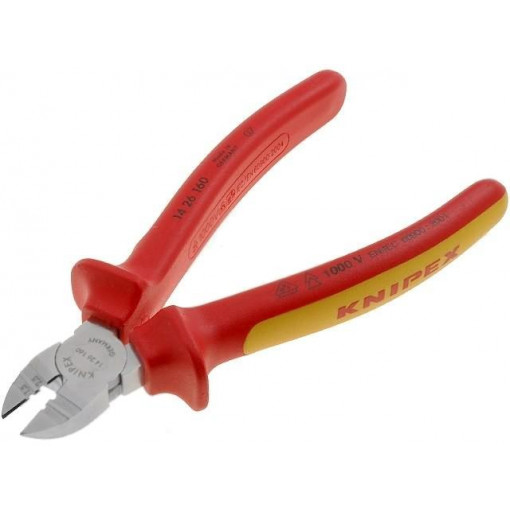 14 26 160; Pliers; insulated,cutting; 1.5÷2.5mm2; 13AWG÷15AWG; KNIPEX 14 26 160; Pliers; insulated,cutting; 1.5÷2.5mm2; 13AWG÷15AWG; KNIPEX