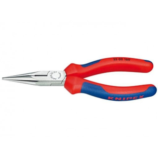 25 02 160; Pliers; ergonomic two-component handles,polished head; 160mm; KNIPEX