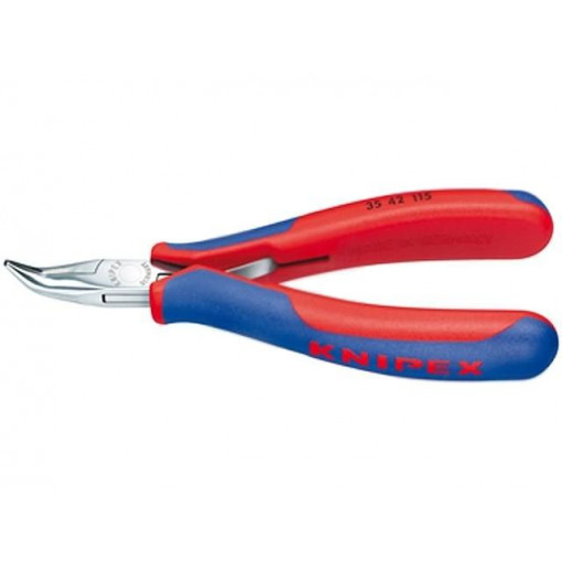 35 42 115; Pliers; curved,half-rounded nose; Pliers len: 115mm; KNIPEX